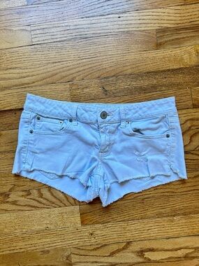 Y2K Low Rise Light Wash Denim Shorts